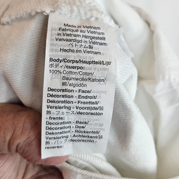 Madewell White Rigid Denim Button Front A Line Raw Hem Mini Skirt Sz 33 - Picture 6 of 6